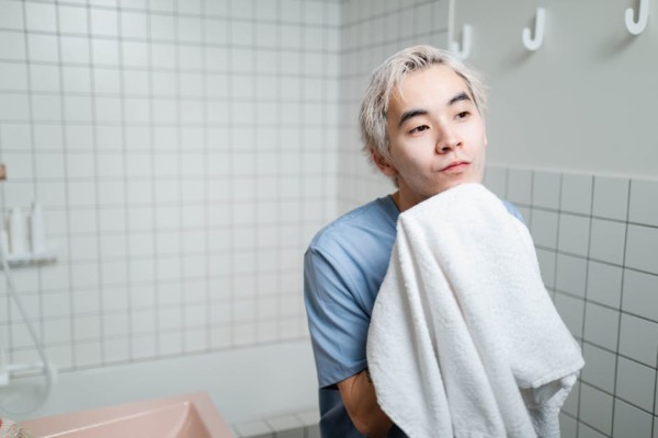 마른 타올로 닦는 습관